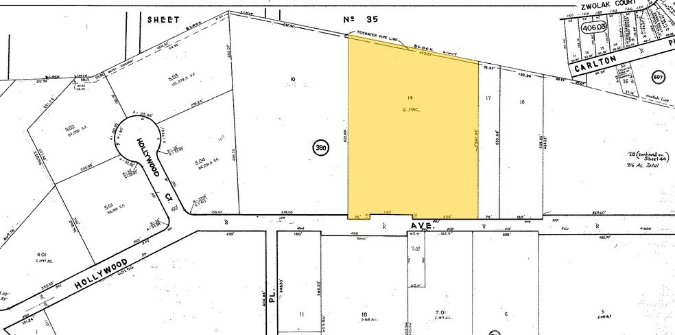 445 Hollywood Ave, South Plainfield, NJ à louer - Plan cadastral – Image 3 sur 3