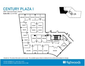 2987 Clairmont Rd NE, Atlanta, GA à louer Plan d’étage– Image 1 sur 1