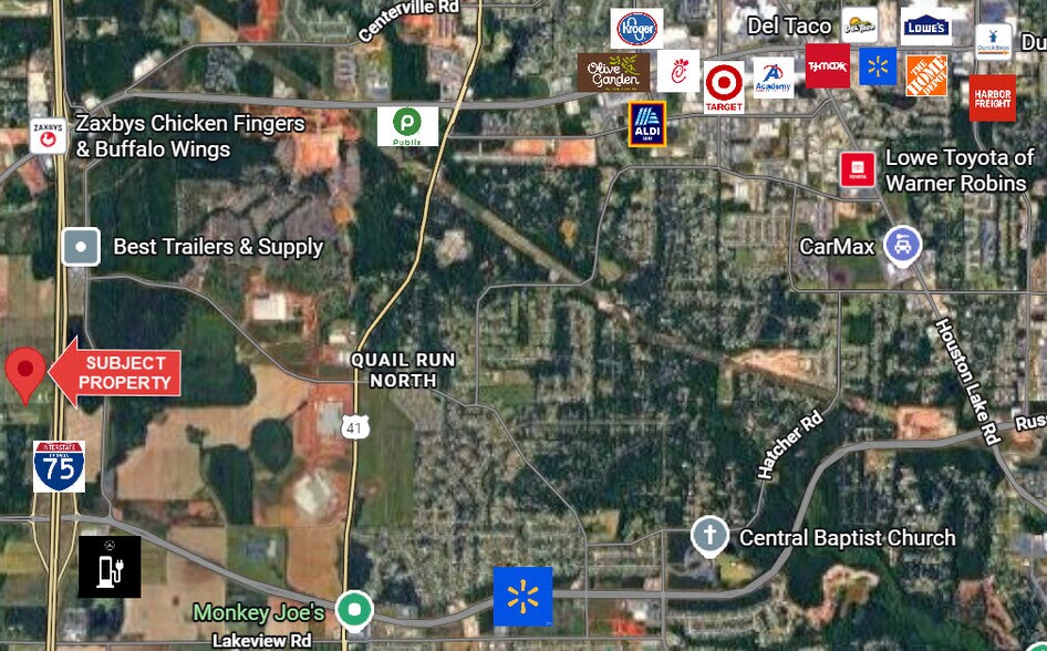 3288 Housers Mill Rd, Byron, GA à vendre - Aérien – Image 3 sur 4