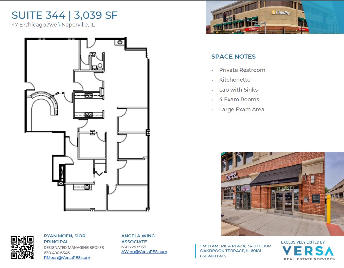47 E Chicago Ave, Naperville, IL à louer Plan d’étage– Image 1 sur 1