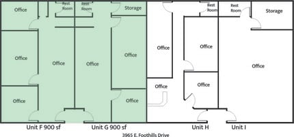 3965 E Foothhills Dr, Sierra Vista, AZ à louer Plan d’étage– Image 1 sur 1
