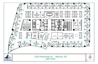 1555 Peachtree St, Atlanta, GA à louer Plan d’étage– Image 1 sur 1