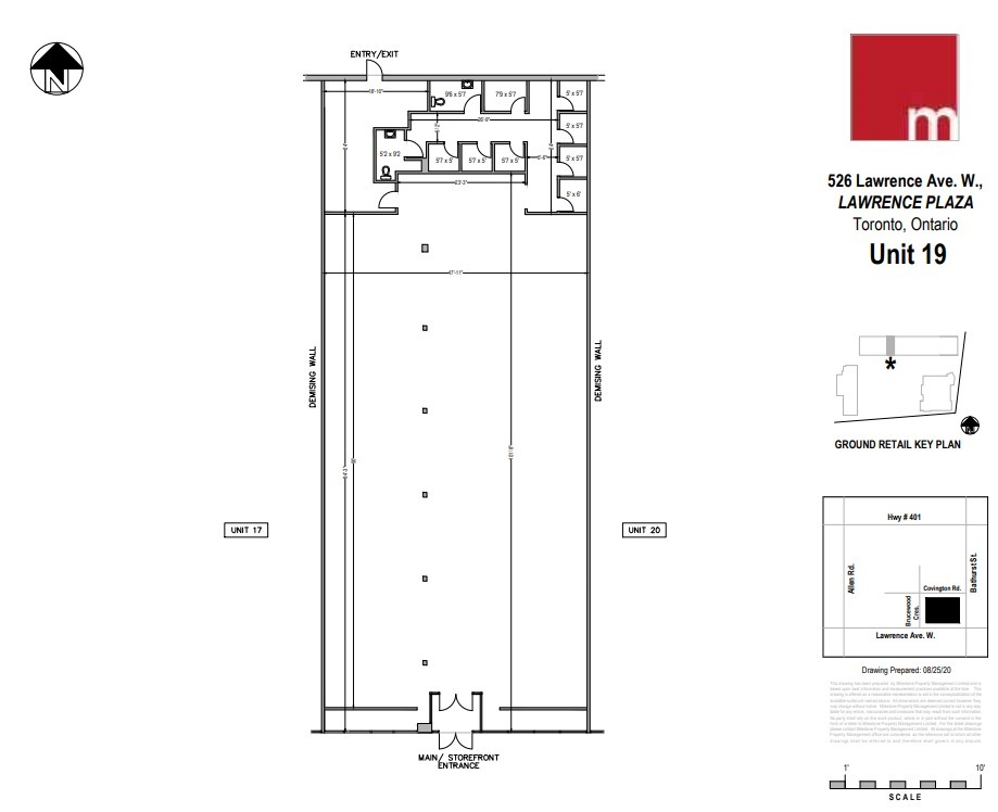 490-528 Lawrence Ave W, Toronto, ON à louer Plan d’étage– Image 1 sur 1
