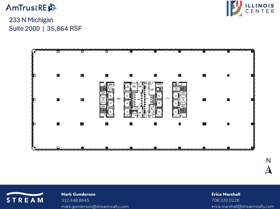 233 N Michigan Ave, Chicago, IL à louer Plan d’étage– Image 1 sur 1