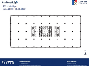 233 N Michigan Ave, Chicago, IL à louer Plan d’étage– Image 1 sur 1