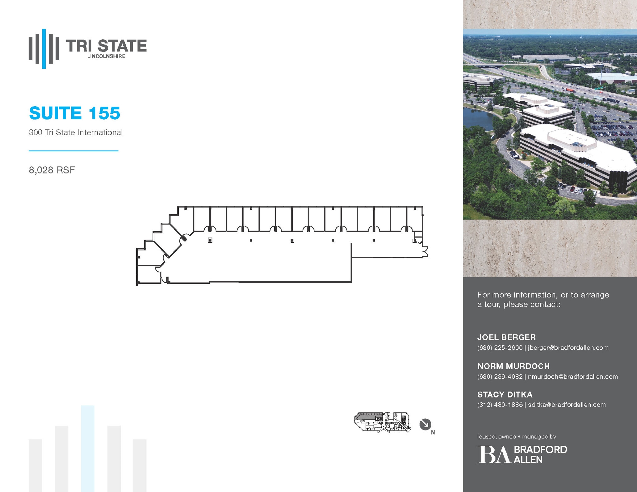 300 Tri State International, Lincolnshire, IL à louer Plan d’étage– Image 1 sur 1