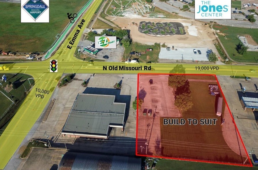 1332 E Emma Ave, Springdale, AR à louer - Aérien – Image 2 sur 2