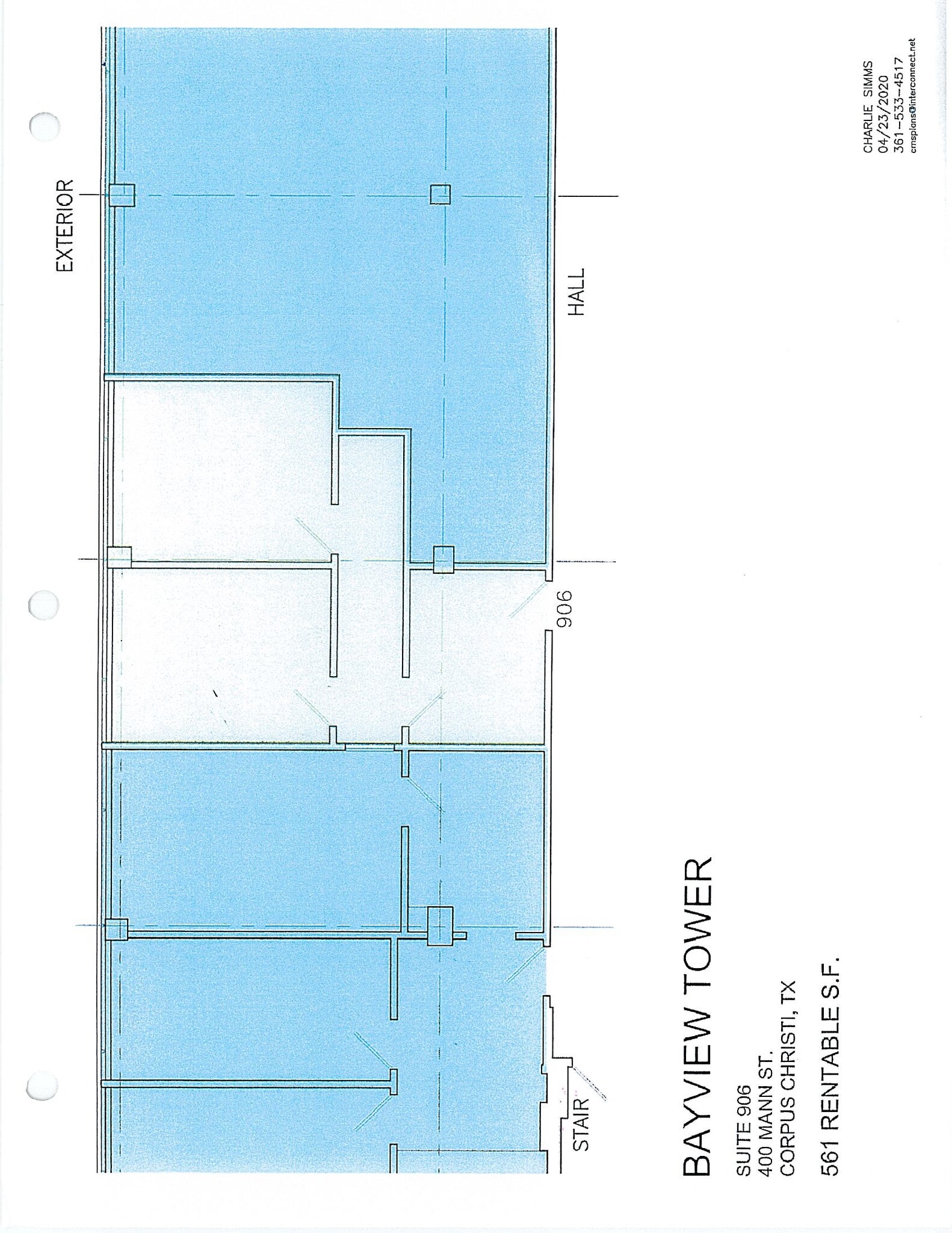 400 Mann St, Corpus Christi, TX à louer Plan d’étage– Image 1 sur 1