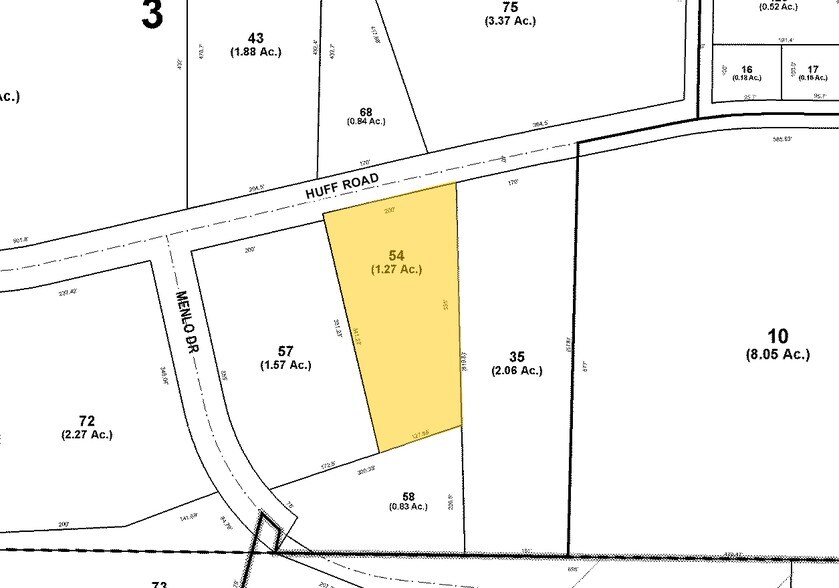 1088 Huff Rd NW, Atlanta, GA à louer - Plan cadastral – Image 2 sur 3