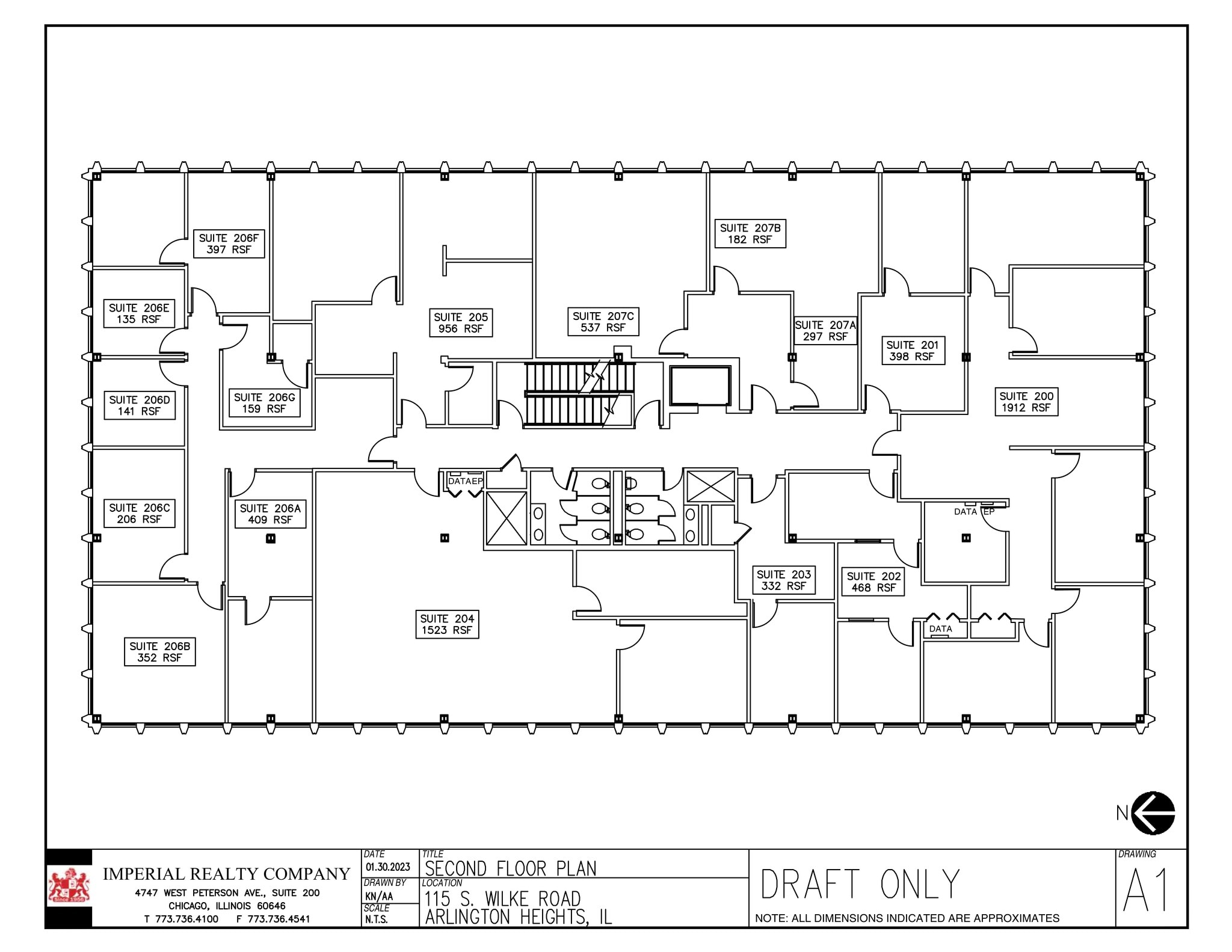 115 S Wilke Rd, Arlington Heights, IL à louer Plan de site– Image 1 sur 1