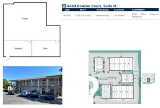 4883 Ronson Ct, San Diego, CA à louer Plan d’étage– Image 1 sur 1