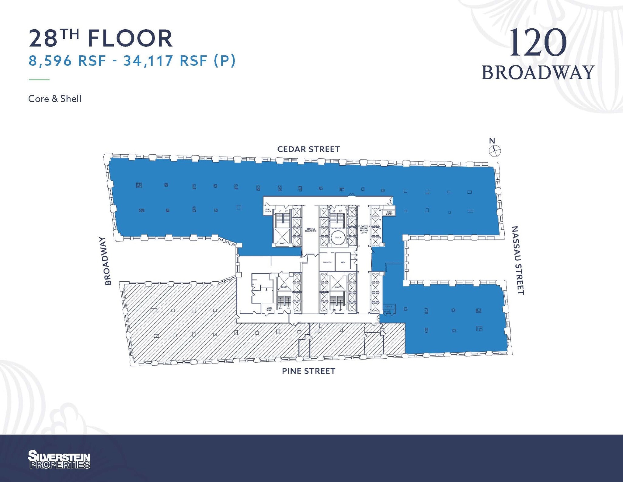 120 Broadway, New York, NY à louer Plan d’étage– Image 1 sur 3