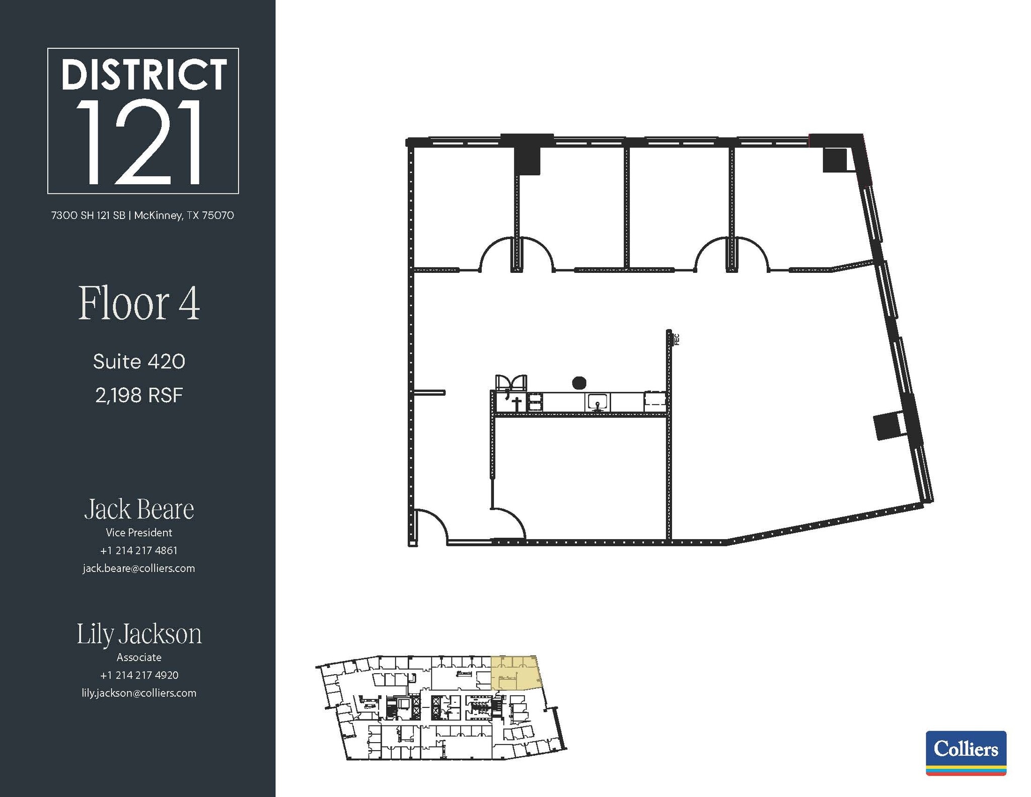 7300 SH 121 SB, McKinney, TX à louer Plan d’étage– Image 1 sur 2