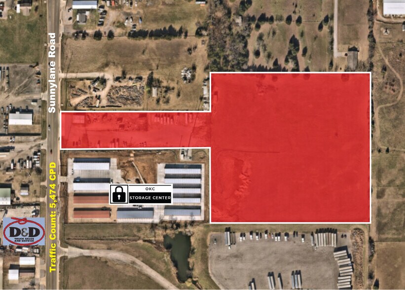 9112 S Sunnylane Rd, Moore, OK à vendre - Aérien – Image 2 sur 2