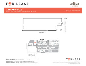 2973 W 7th St, Fort Worth, TX à louer Plan d’étage– Image 1 sur 6