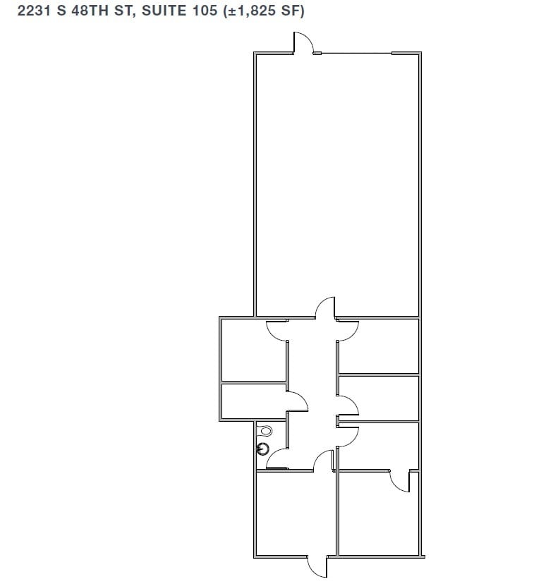 2105 S 48th St, Tempe, AZ à louer Plan d’étage– Image 1 sur 1