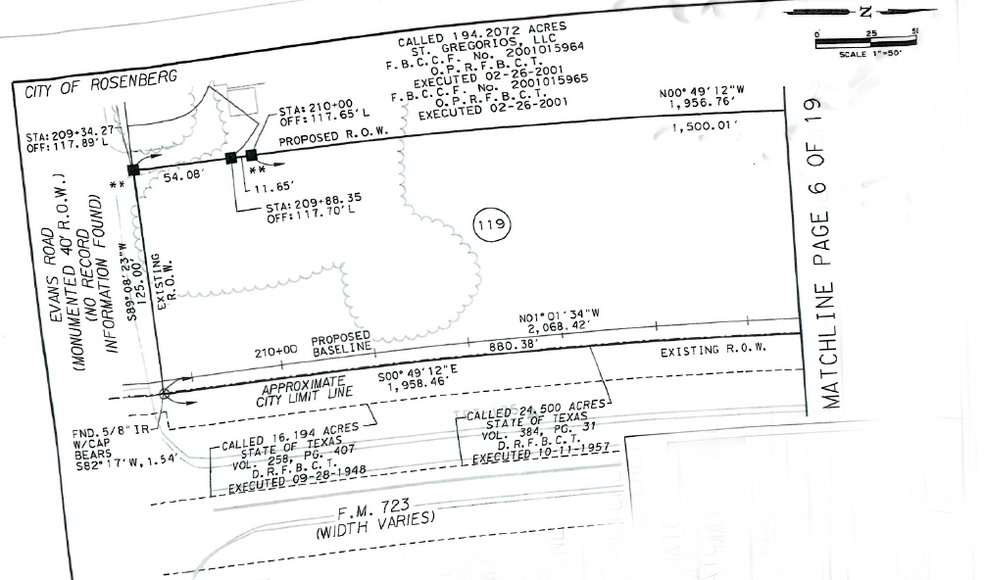 2735 Fm 723 Rd, Rosenberg, TX à vendre - Plan cadastral – Image 2 sur 10