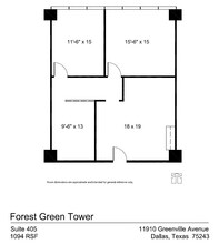 11910 Greenville Ave, Dallas, TX à louer Plan d’étage– Image 1 sur 1