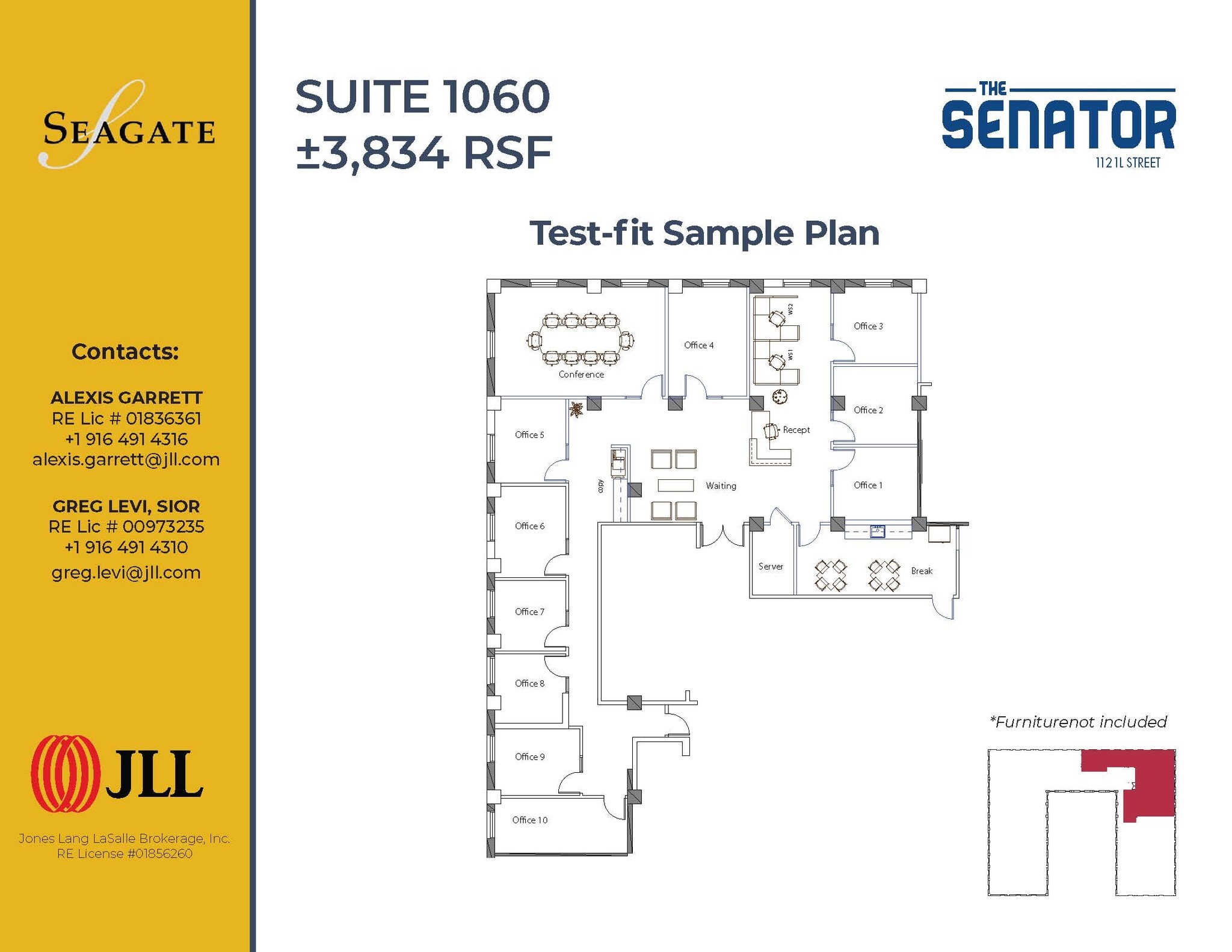 1121 L St, Sacramento, CA à louer Plan d’étage– Image 1 sur 1