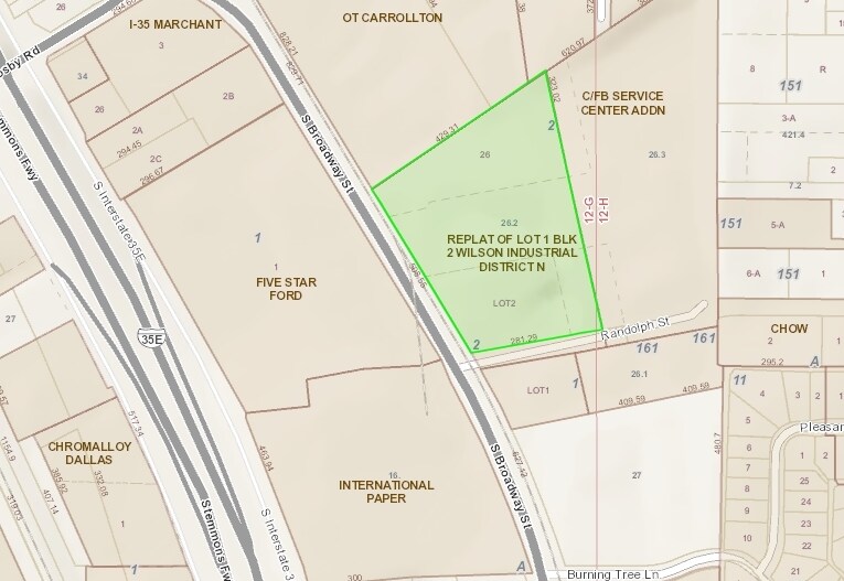 1501 Randolph St, Carrollton, TX à louer - Plan cadastral – Image 2 sur 22