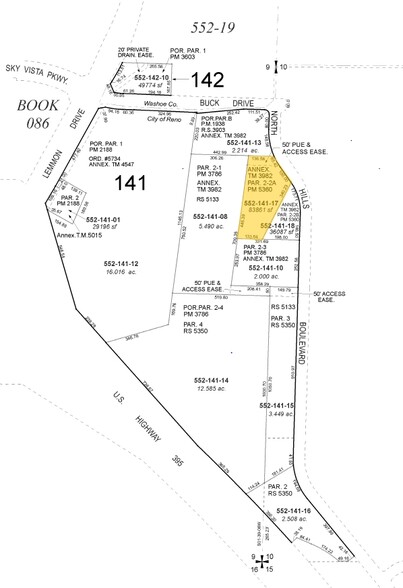 Terrain dans Reno, NV à vendre - Plan cadastral – Image 2 sur 9
