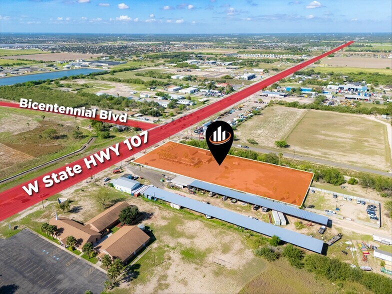 5021 W University Dr, Edinburg, TX à vendre - Aérien – Image 3 sur 11