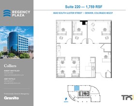 4643 S Ulster St, Denver, CO à louer Plan d’étage– Image 2 sur 2