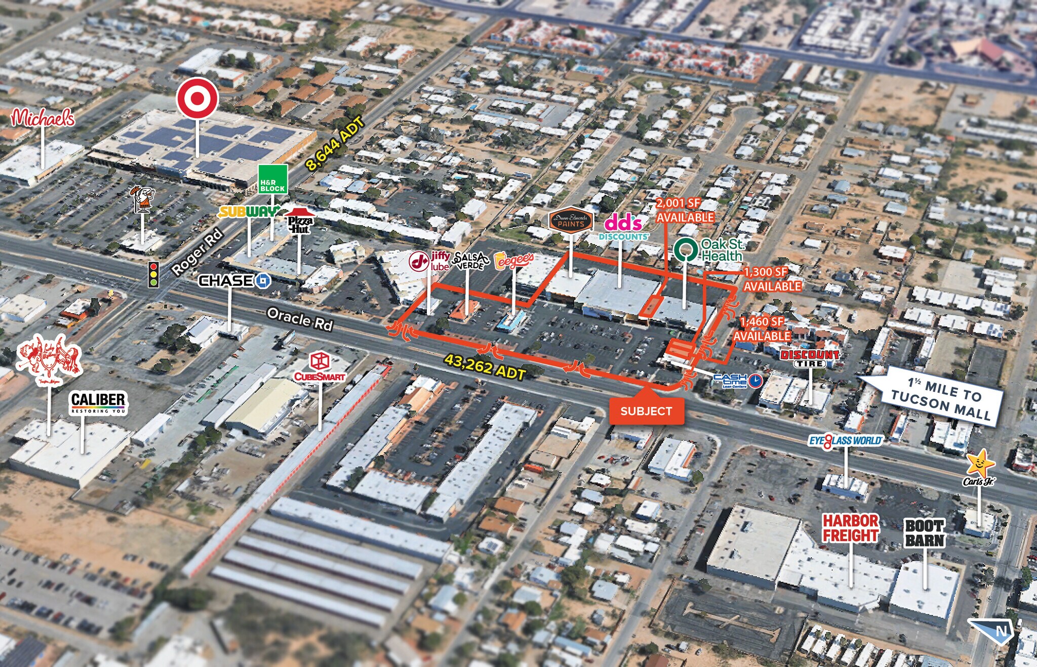 3820-3840 N Oracle Rd, Tucson, AZ à louer Photo de l’immeuble– Image 1 sur 17