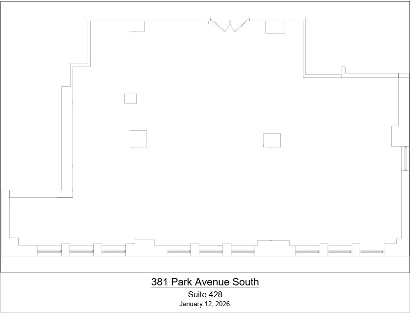 381 Park Ave S, New York, NY à louer Plan d’étage– Image 1 sur 1