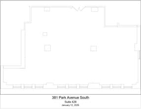 381 Park Ave S, New York, NY à louer Plan d’étage– Image 1 sur 1