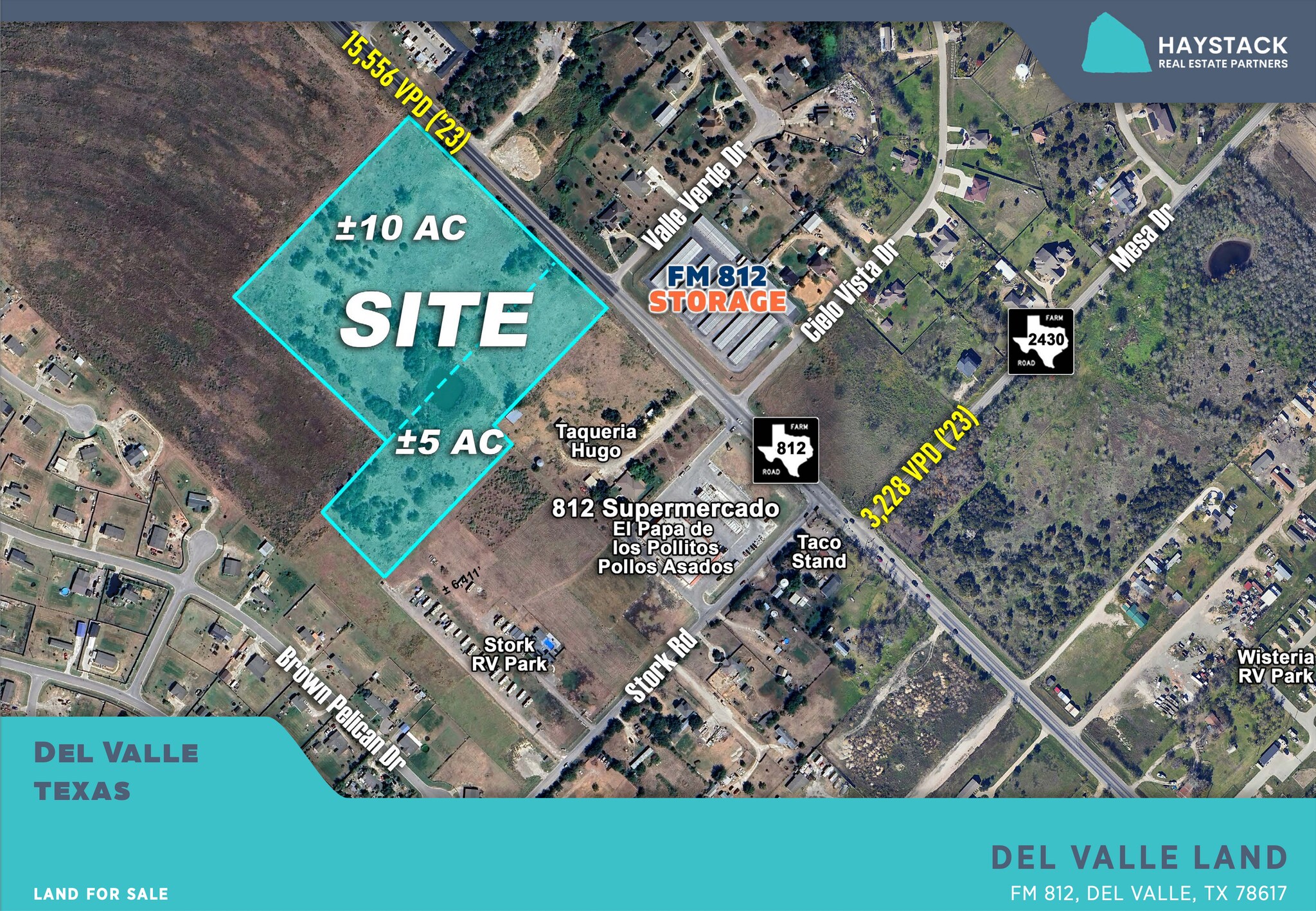 FM 812, Del Valle, TX à vendre Aérien– Image 1 sur 2