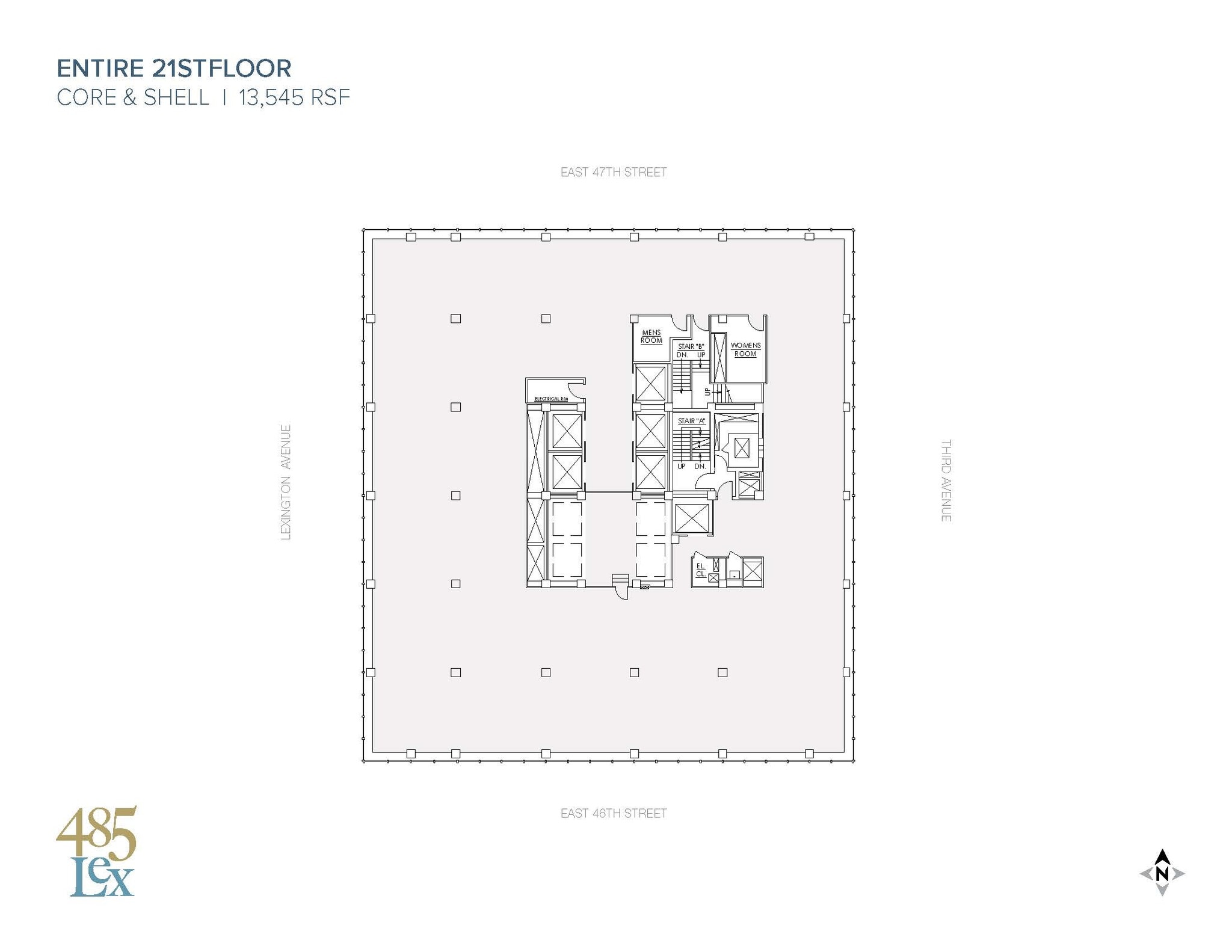 485 Lexington Ave, New York, NY à louer Plan d’étage– Image 1 sur 2