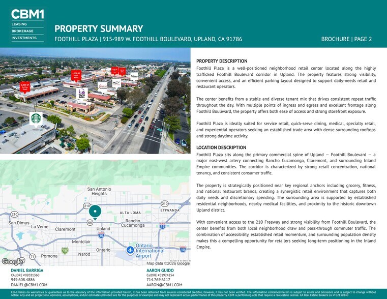 965 W Foothill Blvd, Upland, CA à louer - Photo de l’immeuble – Image 2 sur 11