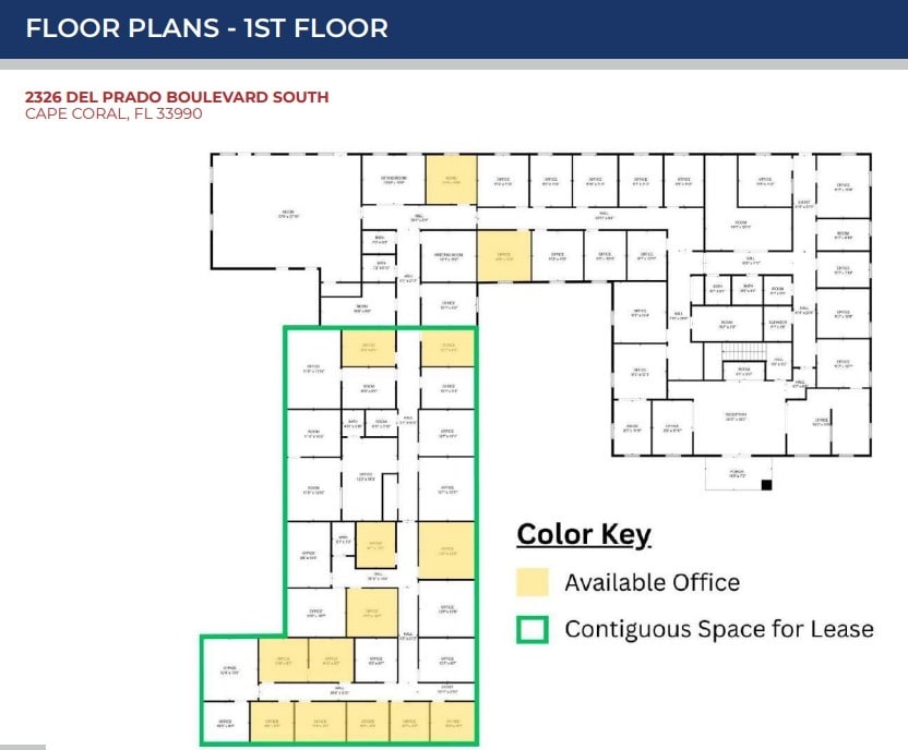 2326 Del Prado Blvd, Cape Coral, FL à louer Plan d’étage– Image 1 sur 13
