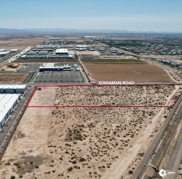 SWC Sossaman & Pecos Rd, Mesa, AZ à vendre - Aérien – Image 2 sur 5