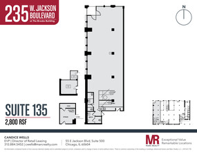 223 W Jackson Blvd, Chicago, IL à louer Plan d’étage– Image 1 sur 10