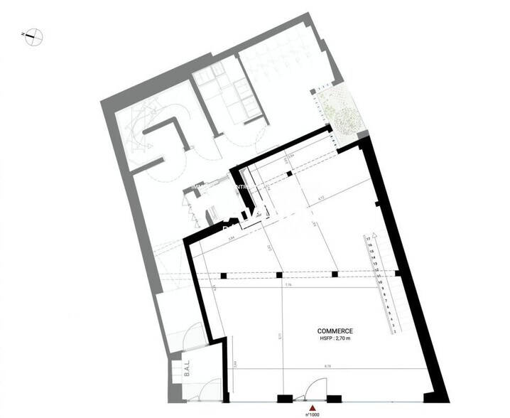 Bureau dans Paris à louer - Plan d’étage – Image 1 sur 2