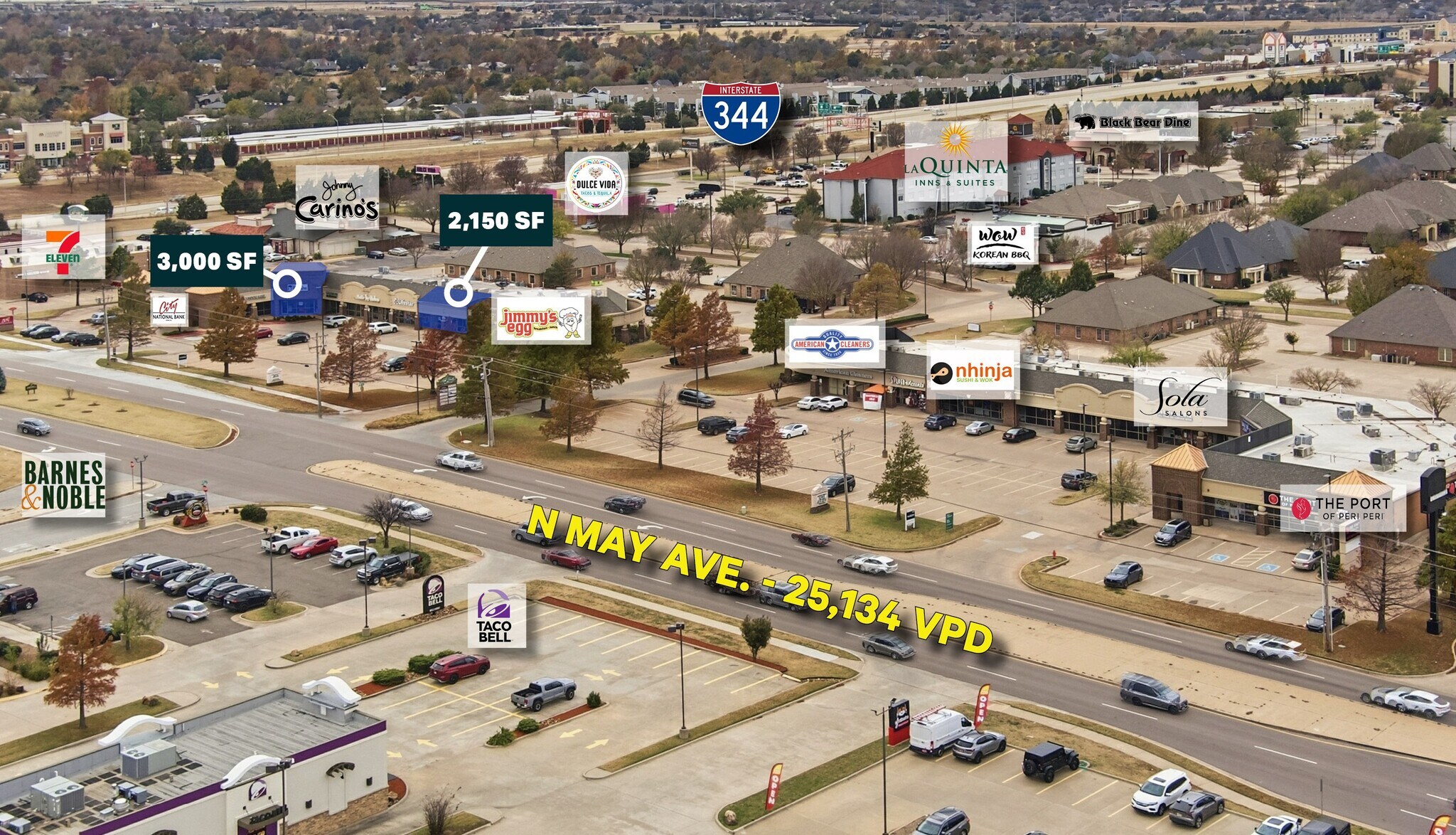 13802-13804 N May Ave, Oklahoma City, OK à louer Aérien– Image 1 sur 4