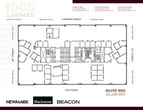1800 Larimer St, Denver, CO à louer Plan d’étage– Image 1 sur 1