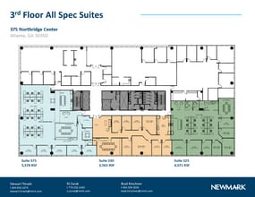 375 Northridge Rd, Atlanta, GA à louer Plan d’étage– Image 2 sur 16