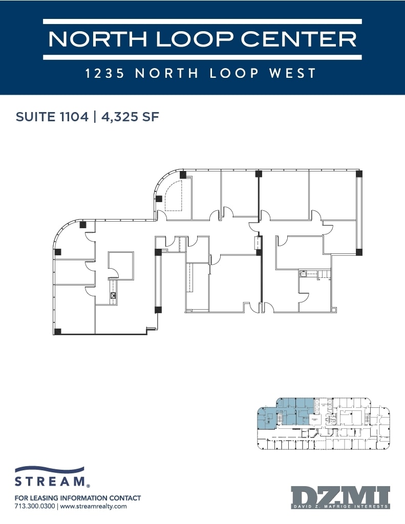 1235 North Loop W, Houston, TX à louer Plan d’étage– Image 1 sur 1