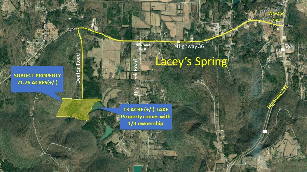 0 Deaton Rd, Laceys Spring, AL à vendre Aérien– Image 1 sur 2