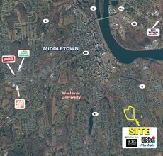 400-416 E Main St, Middletown, CT - VUE AÉRIENNE  vue de carte