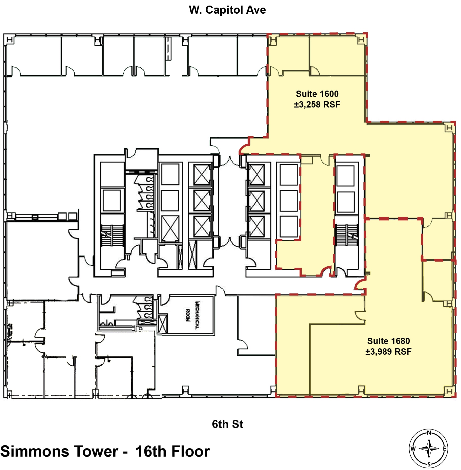 425 W Capitol Ave, Little Rock, AR à louer Plan d’étage– Image 1 sur 3