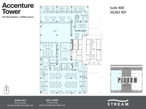 500 W Madison St, Chicago, IL à louer Plan d’étage– Image 1 sur 1