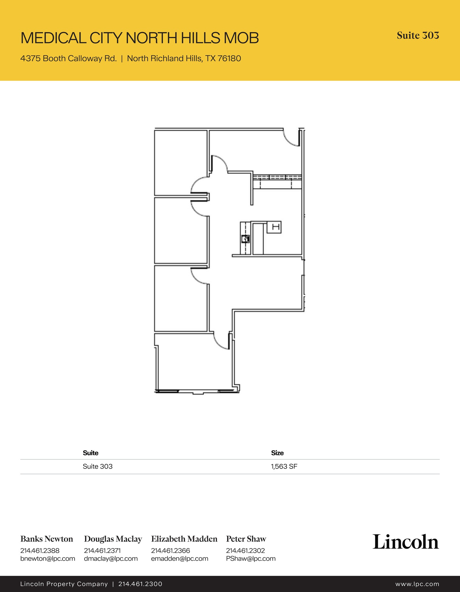 4375 Booth Calloway Rd, North Richland Hills, TX à louer Plan d’étage– Image 1 sur 1