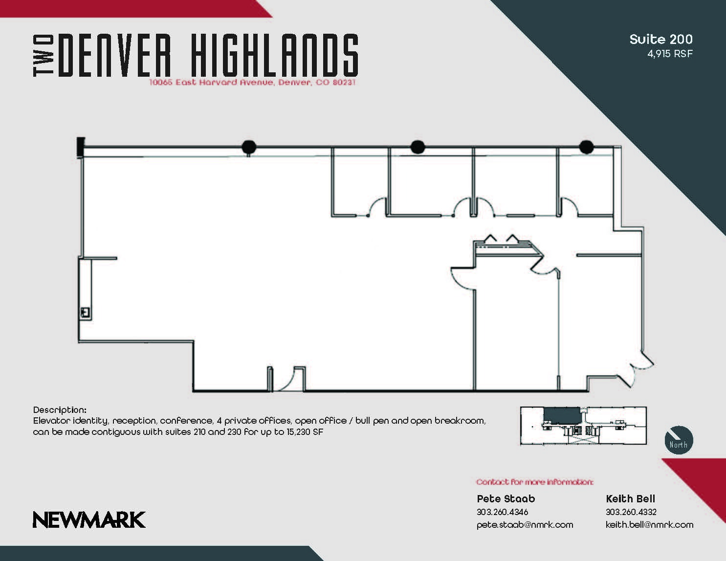 10375 E Harvard Ave, Denver, CO à louer Plan d’étage– Image 1 sur 1