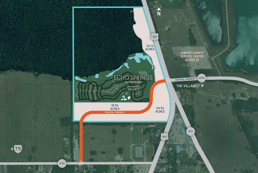 178 N US 301, Sumterville, FL à louer - Plan de site – Image 2 sur 3