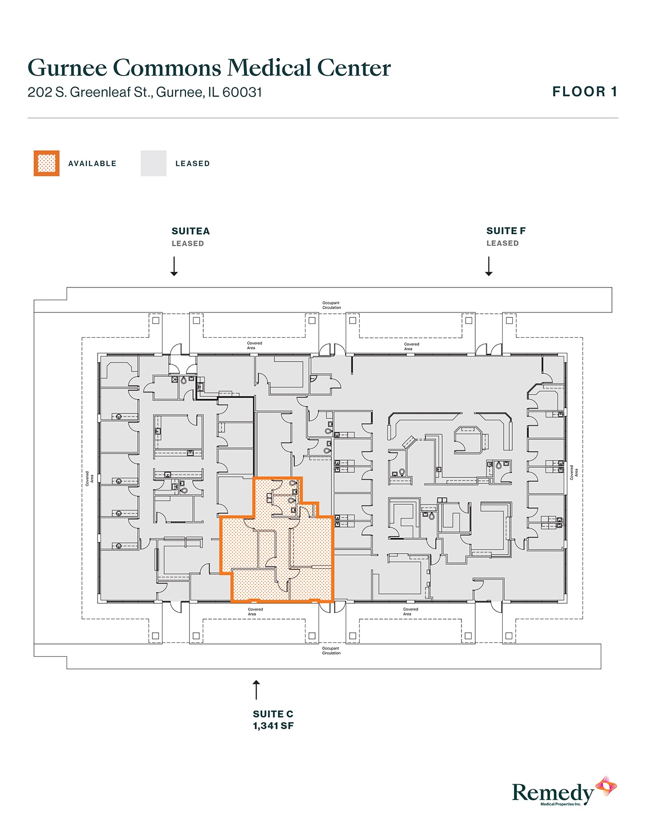 3 S Greenleaf Ave, Gurnee, IL à louer Plan d’étage– Image 1 sur 1