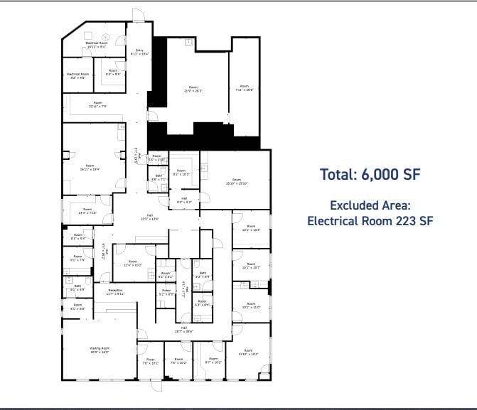 20 Woodridge Ave, Hackensack, NJ à louer Plan d’étage– Image 1 sur 1